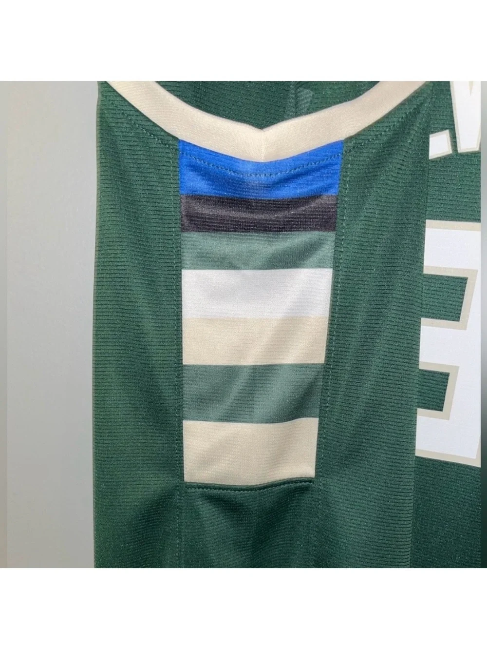 Milwaukee Bucks Giannis Antetokounmpo No. 34 Green + Cream NBA Basketball Jersey